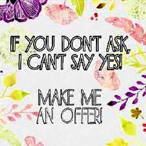 Offers are welcomed and greatly appreciated 😊 blessings!